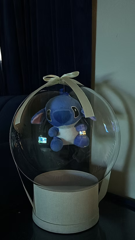 Transparent balloon stitch